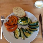 Roasted Globe Courgette and Pumpkin Slices